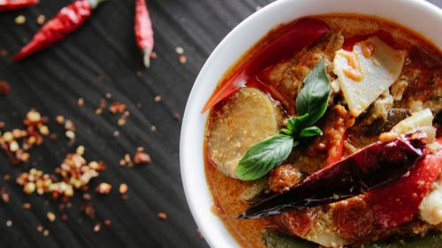 Bowl of Thai curry