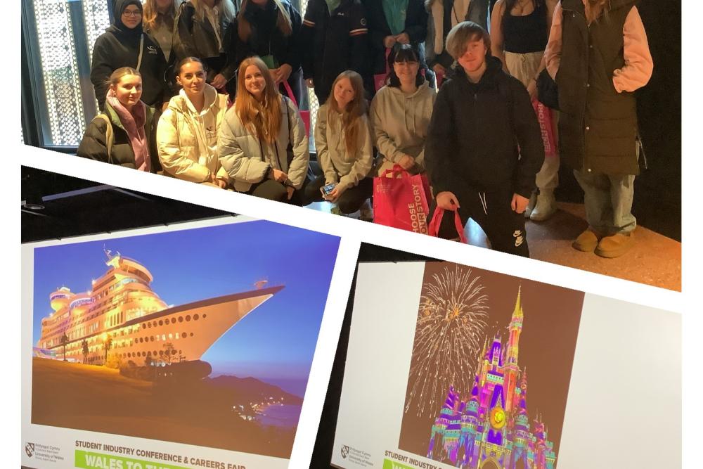 GCS Students enjoying their visit to Wales to the World Student Conference